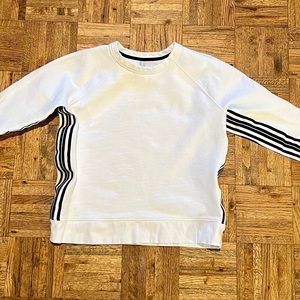 Athleta Crew Neck Striped Sweatshirt